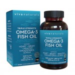 น้ำมันปลา Omega3 Viva Naturals Omega 3 Fish Oil Supplement, 180 Softgels ราคาถูก