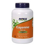 สารสกัดพริก NOW Supplements, Cayenne 500 mg, 250 Capsules by NOW Foods