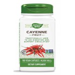 สารสกัดพริก Nature's Way Cayenne 40,000 SHU Potency, 180 Vegetarian Capsules  by Nature's Way