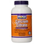 แคลเซียม NOW Foods Calcium Citrate, 250 Tablets