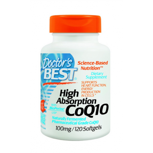 Coq10 ราคาส่ง ยี่ห้อ Doctor's Best High Absorption Coq10 w/ BioPerine (100 mg), 120 Soft gels