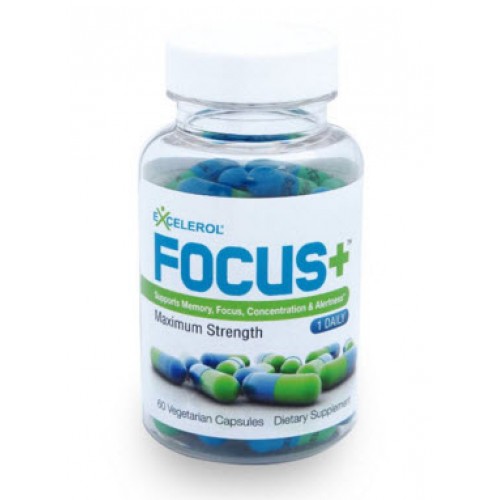 อาหารเสริมบำรุงสมอง  ยี่ห้อ Brain Supplement FOCUS by Excelerol - Dr. Recommended Brain Pill