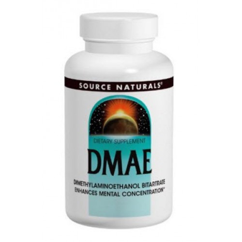 DMAE Source Naturals DMAE Capsules, 100 Capsules