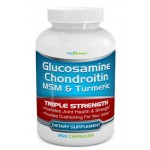 กลูโคซามีน Glucosamine Chondroitin, MSM & Turmeric Dietary Supplement - 250 Capsules