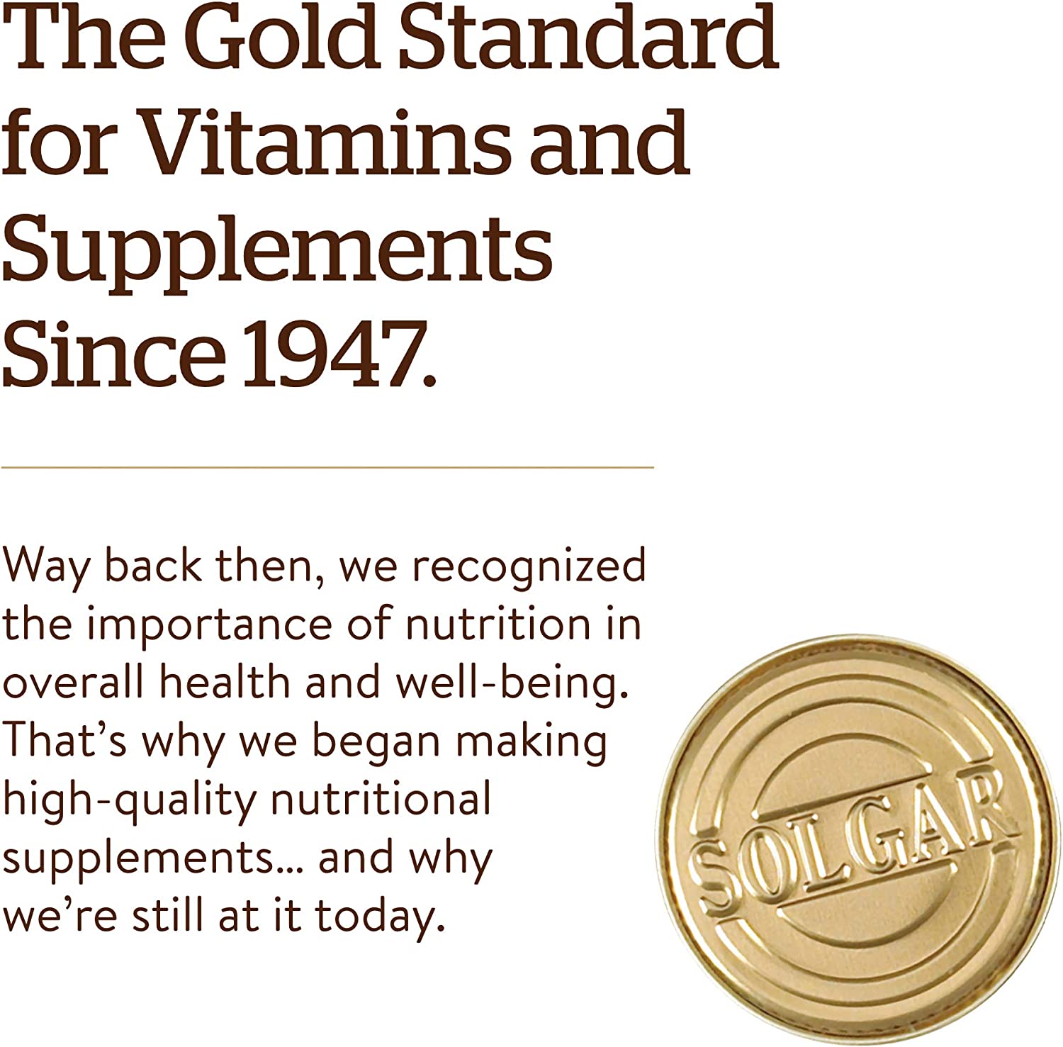 the gold standard for vitamins and supplements ester c since 1947