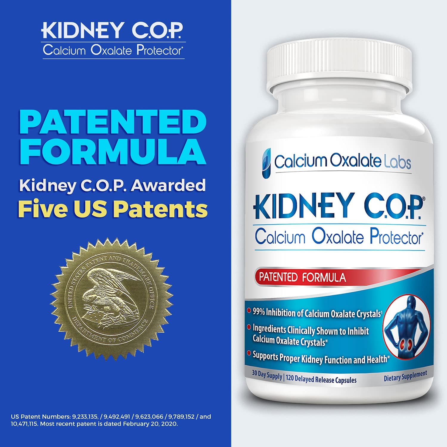 อาหารเสริมบำรุงไต ยี่ห้อที่ไหนดีเป็นอันดับที่ 3 ของอเมริกา	อาหารเสริมบำรุงไต	Kidney COP Calcium Oxalate Protector 120 Capsules