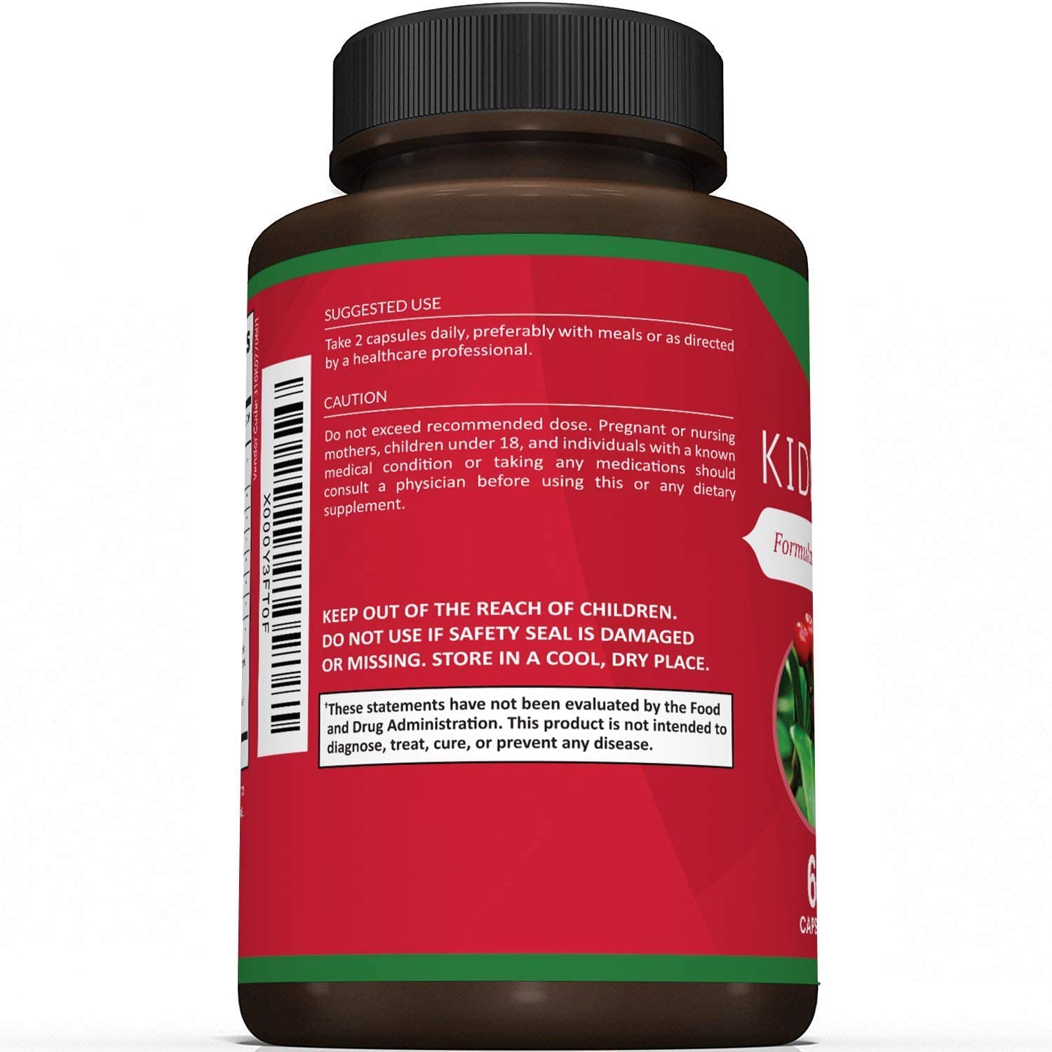 Premium Kidney Cleanse Supplement - 60 Vegetarian Capsules by Sunergetic